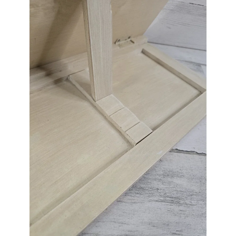 Thomas Pacconi Classics Wood Cookbook Stand Apple Hand Painted Farmhouse Cream